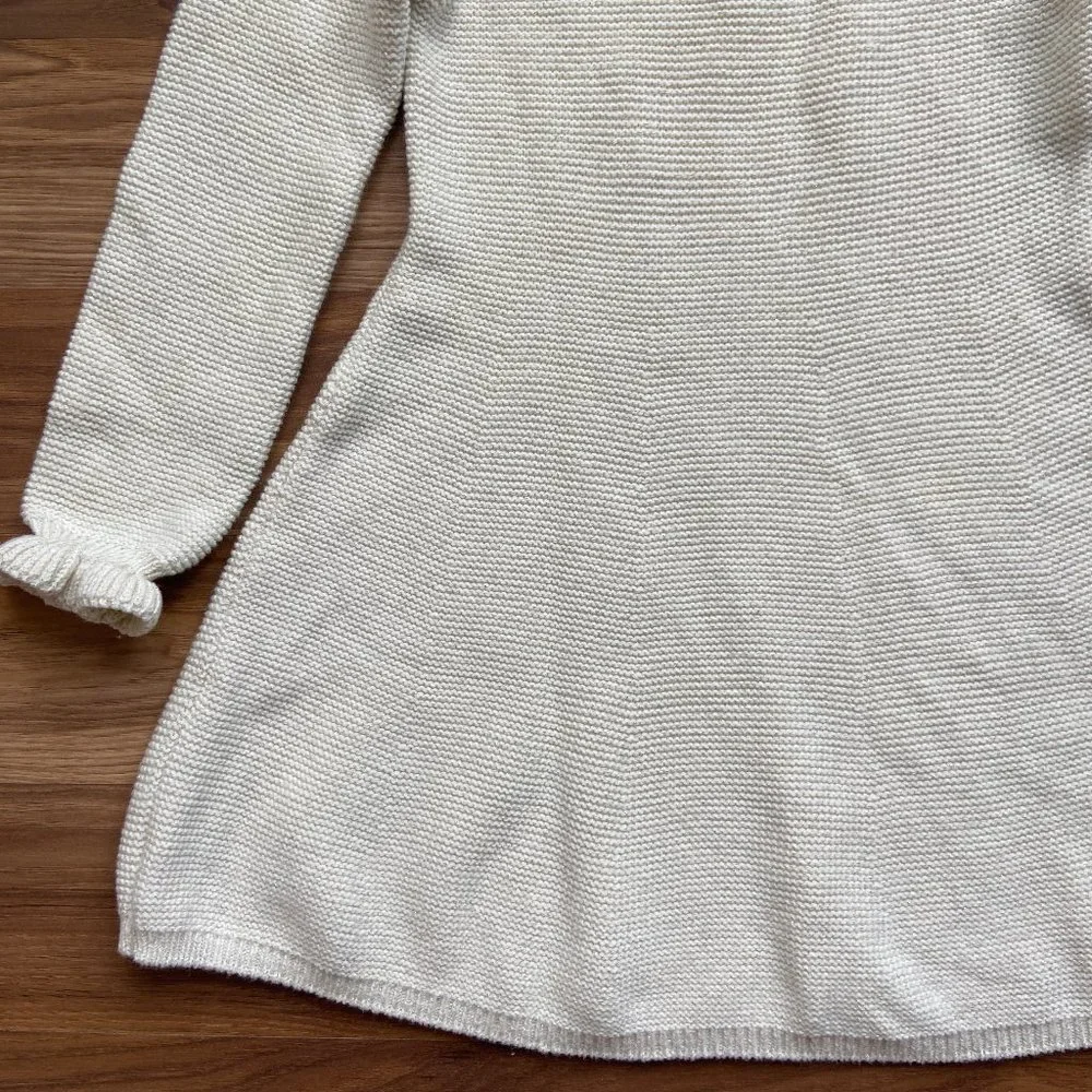 Tahari 5/6 Girls Long Sleeve Knit Dress with Faux Fur Collar_7